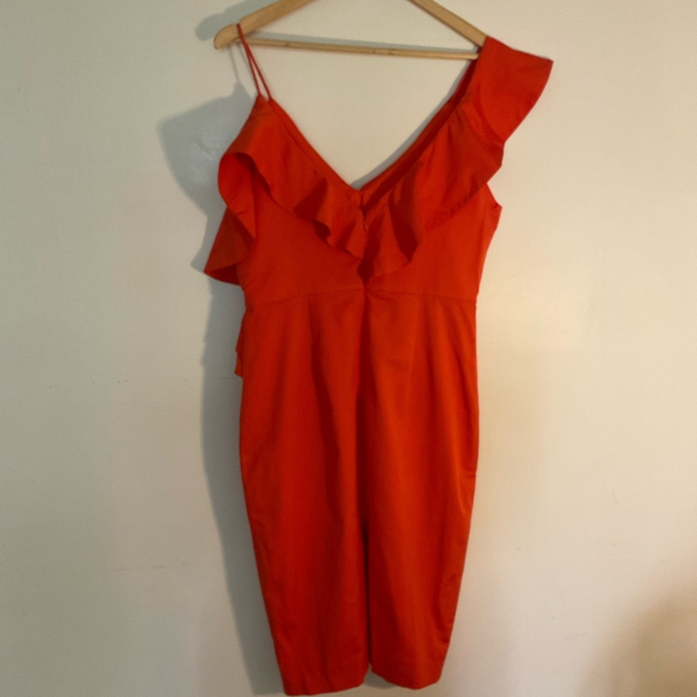 La Maison Talulah vintage orange cocktail dress